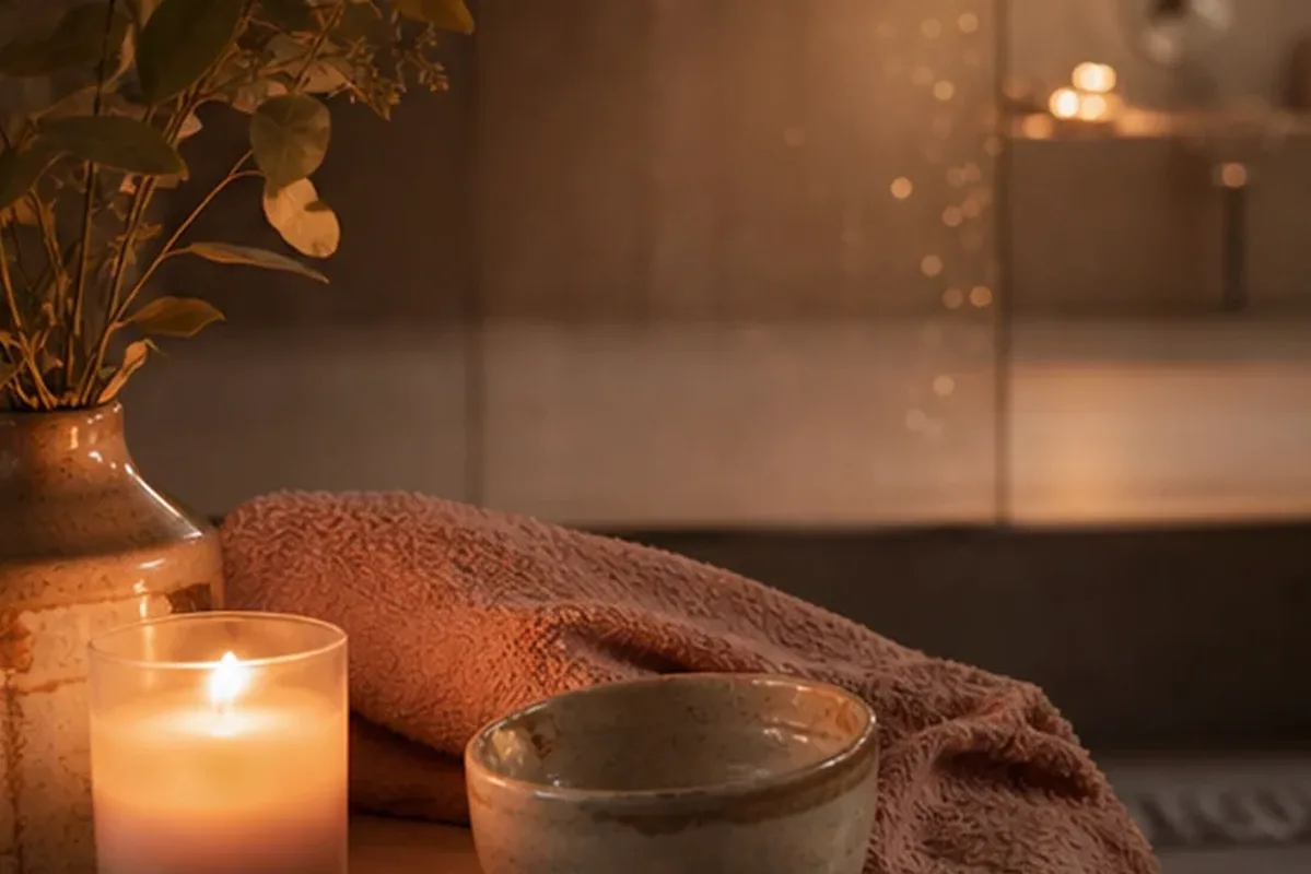 Authentischer Wohlfühlmoment passend zum Beauty-Thema Holziger Duft für einen eleganten Stil