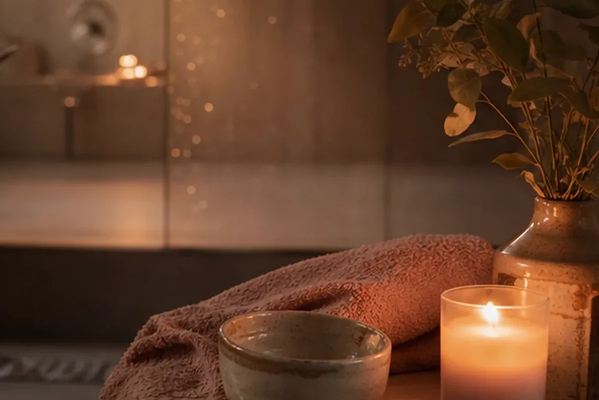 Authentischer Wohlfühlmoment passend zum Beauty-Thema Handcreme für raue Haut