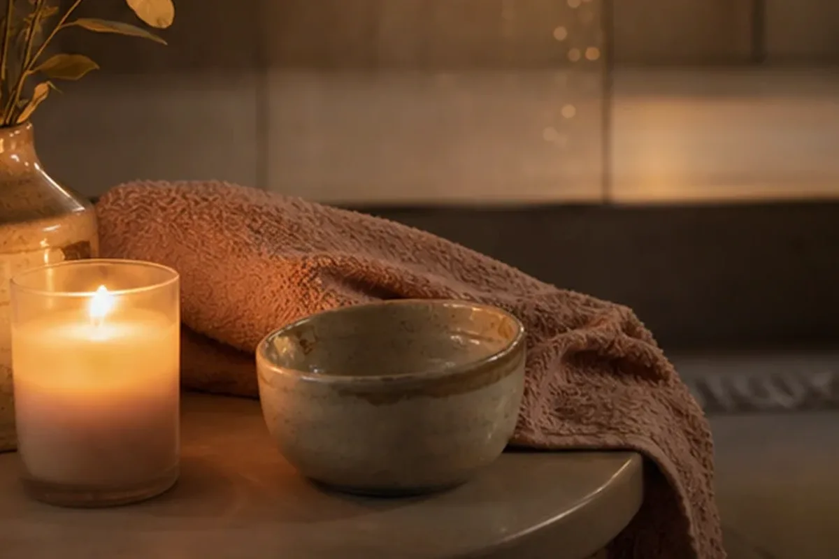 Authentischer Wohlfühlmoment passend zum Beauty-Thema After-Sun-Pflege für trockene Haut