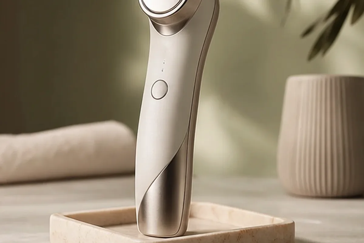 Hochwertige Beauty-Inszenierung zu Auswahlkriterien für Body-Trimmer für feine Haare