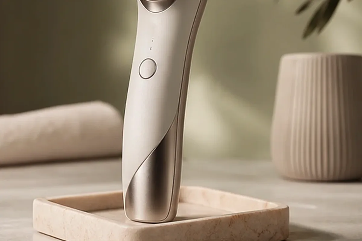 Hochwertige Beauty-Inszenierung zu Auswahlkriterien für Peeling vor der Rasur bei eingewachsenen Haaren