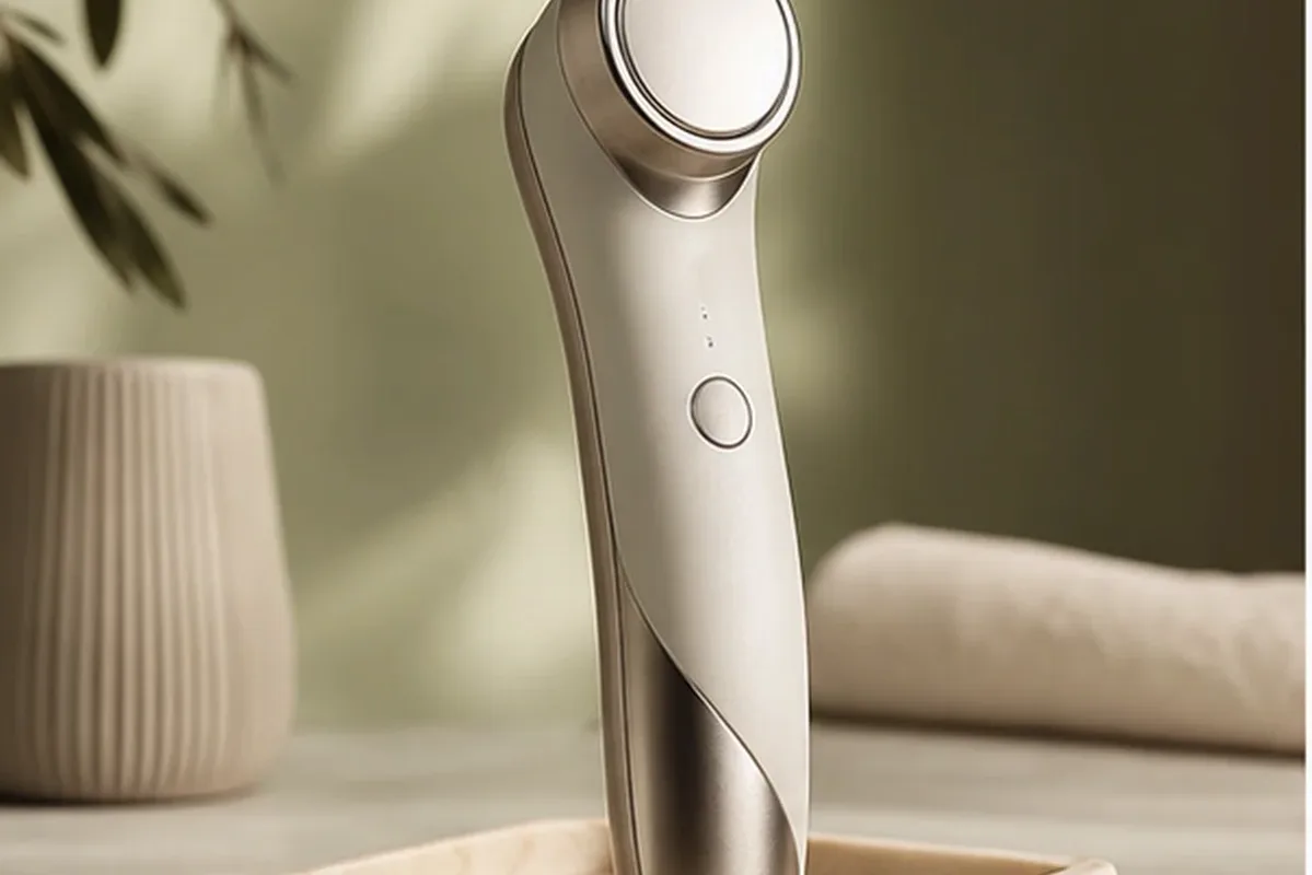 Hochwertige Beauty-Inszenierung zu Auswahlkriterien für IPL-Gerät für dunkle Haare
