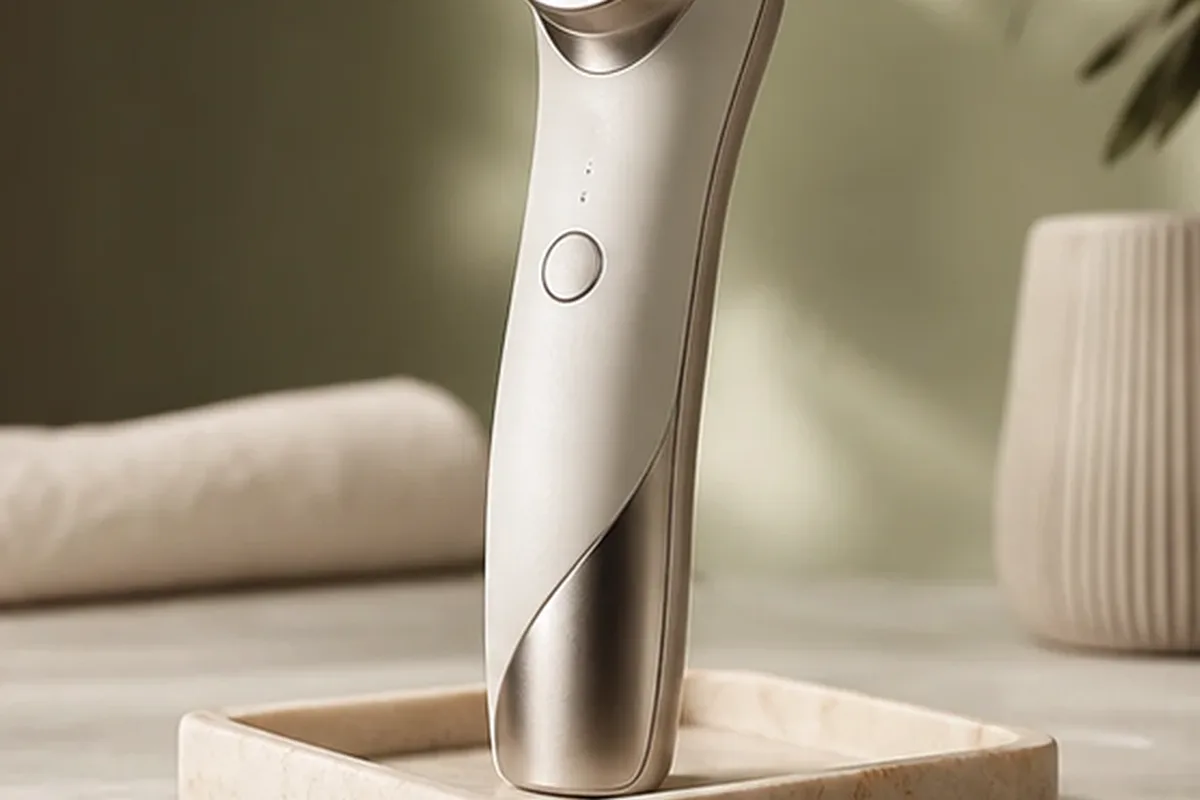 Hochwertige Beauty-Inszenierung zu Auswahlkriterien für Peeling vor der Rasur für eine schnelle Anwendung
