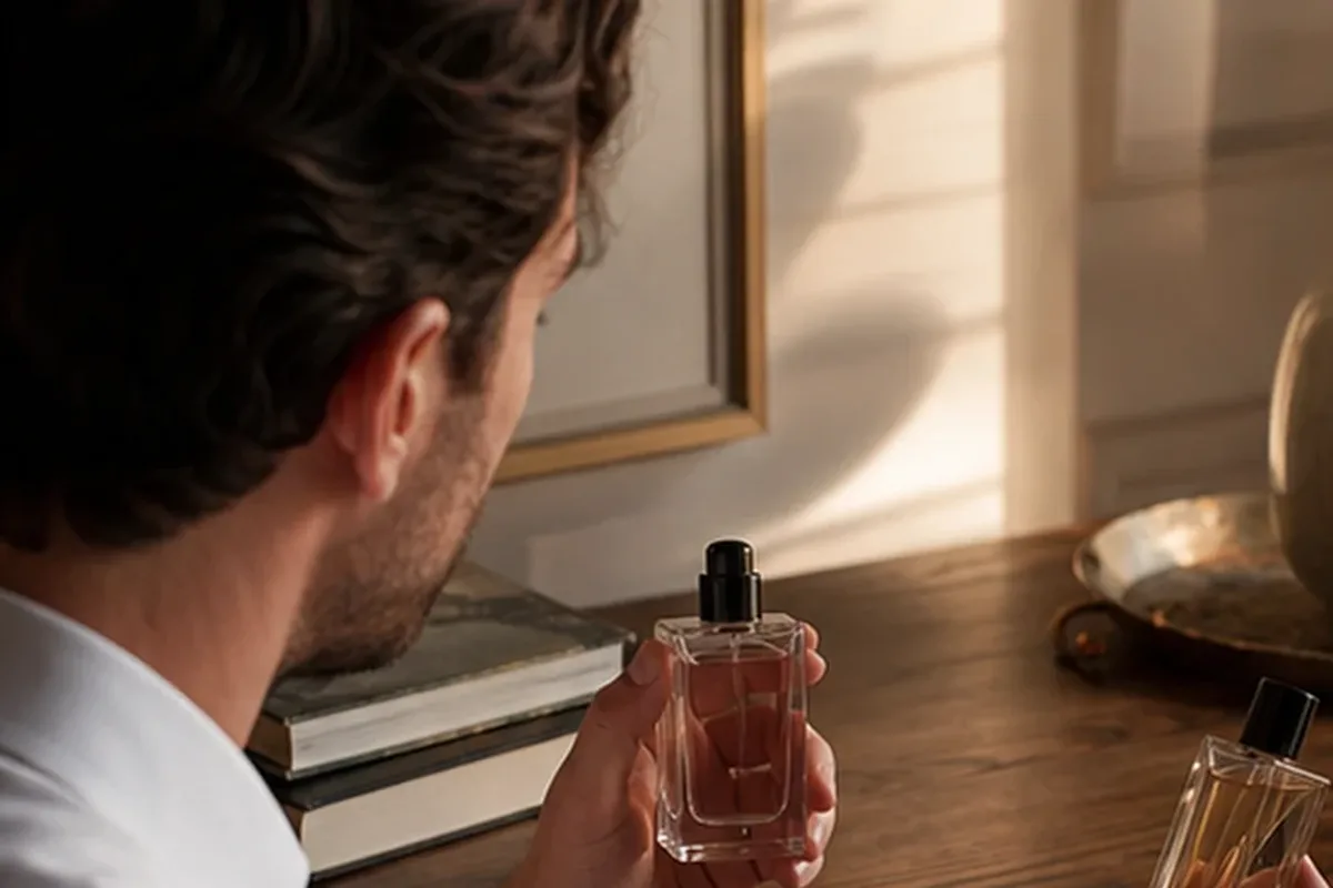 Authentischer Wohlfühlmoment passend zum Beauty-Thema Winterparfum mit langer Haltbarkeit