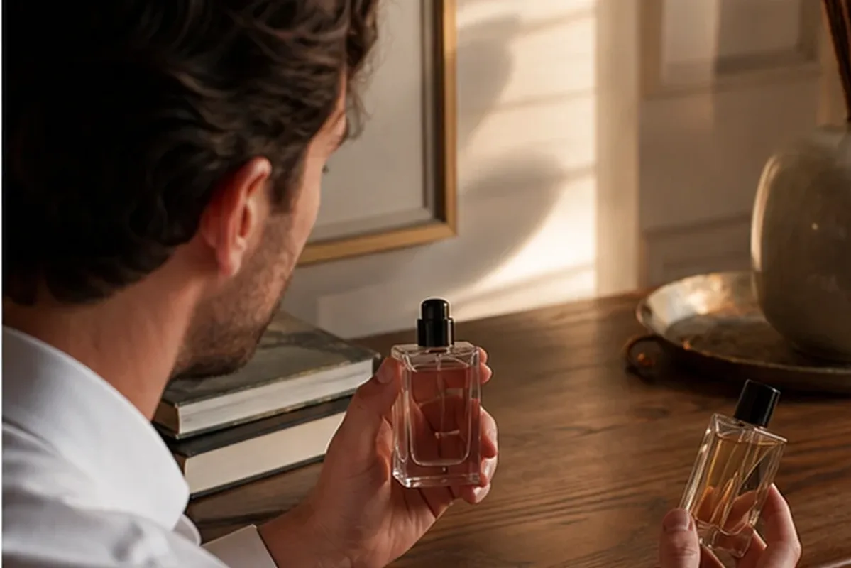 Redaktioneller Beauty-Moment zur Ausgangslage bei Abendduft für einen eleganten Stil