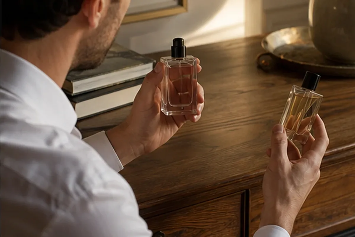 Emotionaler und authentischer Anwendungsmoment rund um Sommerparfum mit langer Haltbarkeit