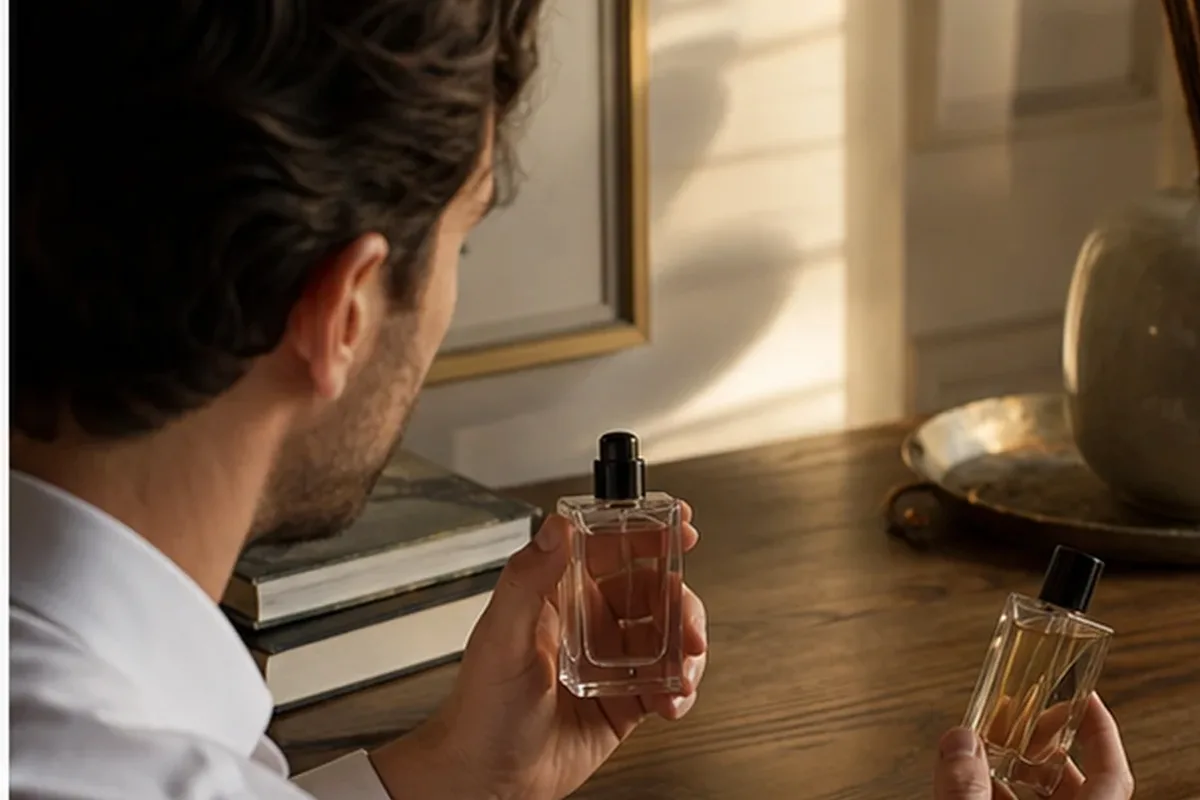 Authentischer Wohlfühlmoment passend zum Beauty-Thema Unisex-Parfum bei kaltem Wetter