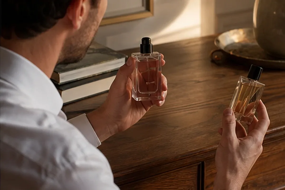 Hochwertige Beauty-Inszenierung zu Auswahlkriterien für Eau de Parfum für sensible Nasen