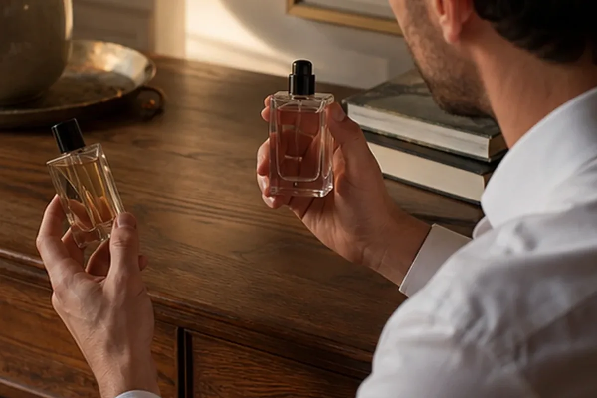 Emotionaler und authentischer Anwendungsmoment rund um Unisex-Parfum für sensible Nasen