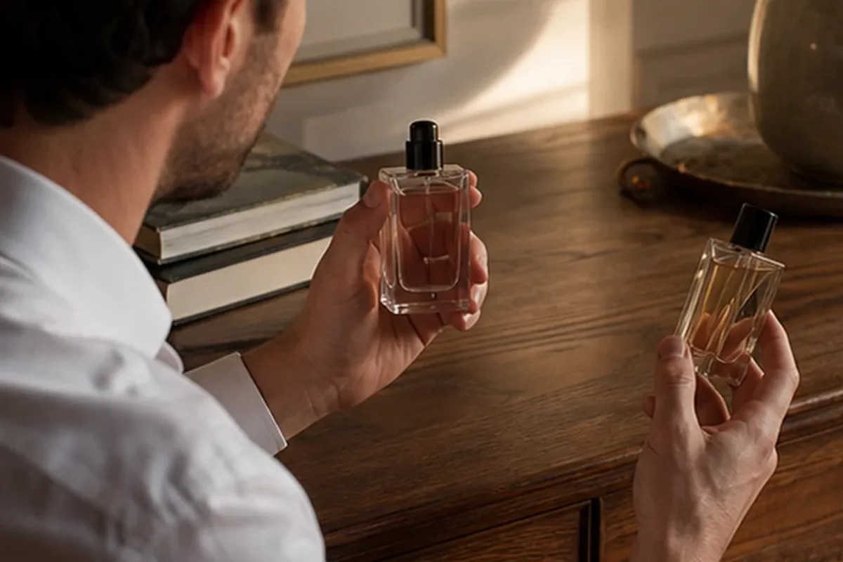 Hochwertige Beauty-Inszenierung zu Auswahlkriterien für Sommerparfum für einen eleganten Stil