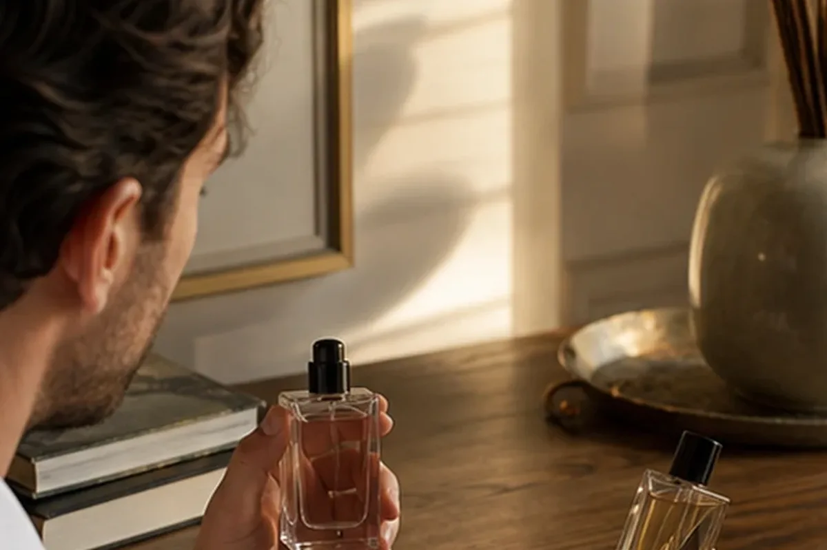 Redaktioneller Beauty-Moment zur Ausgangslage bei Winterparfum mit langer Haltbarkeit