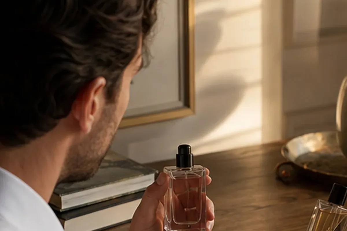 Authentische Beauty-Routine passend zum Thema Holziger Duft mit langer Haltbarkeit