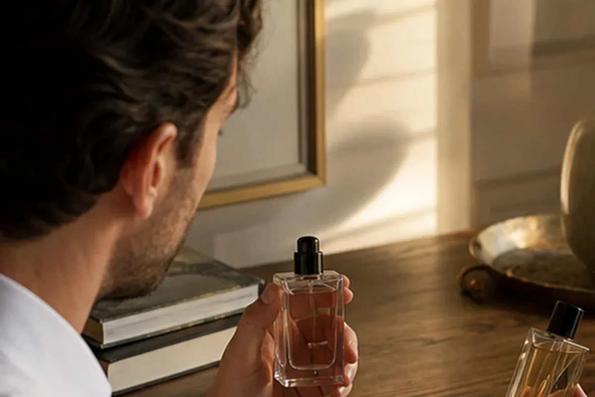 Redaktioneller Beauty-Moment zur Ausgangslage bei Moschusduft bei kaltem Wetter