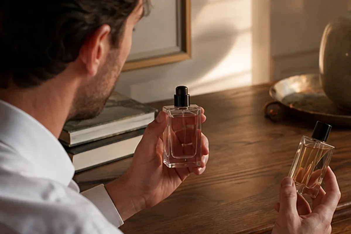 Redaktioneller Beauty-Moment zur Ausgangslage bei Winterparfum für einen minimalistischen Stil