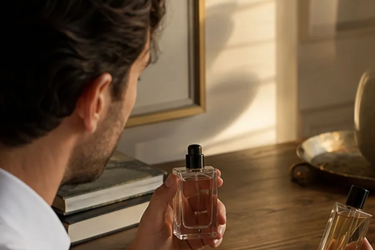 Authentische Beauty-Routine passend zum Thema Abendduft für einen minimalistischen Stil