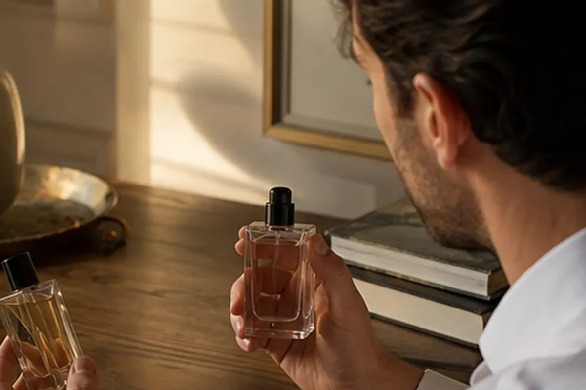Authentischer Wohlfühlmoment passend zum Beauty-Thema Abendduft für einen eleganten Stil