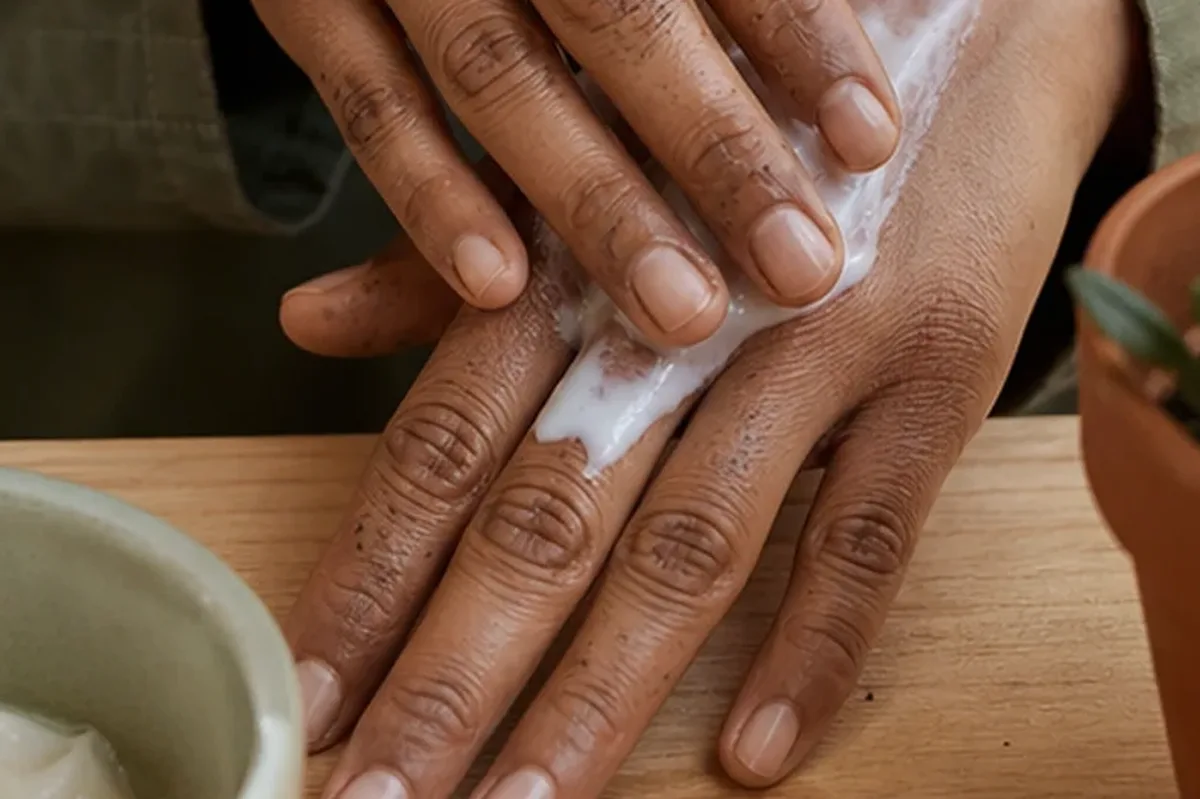 Hochwertige Beauty-Inszenierung zu Auswahlkriterien für After-Shave-Pflege für dunkle Haare