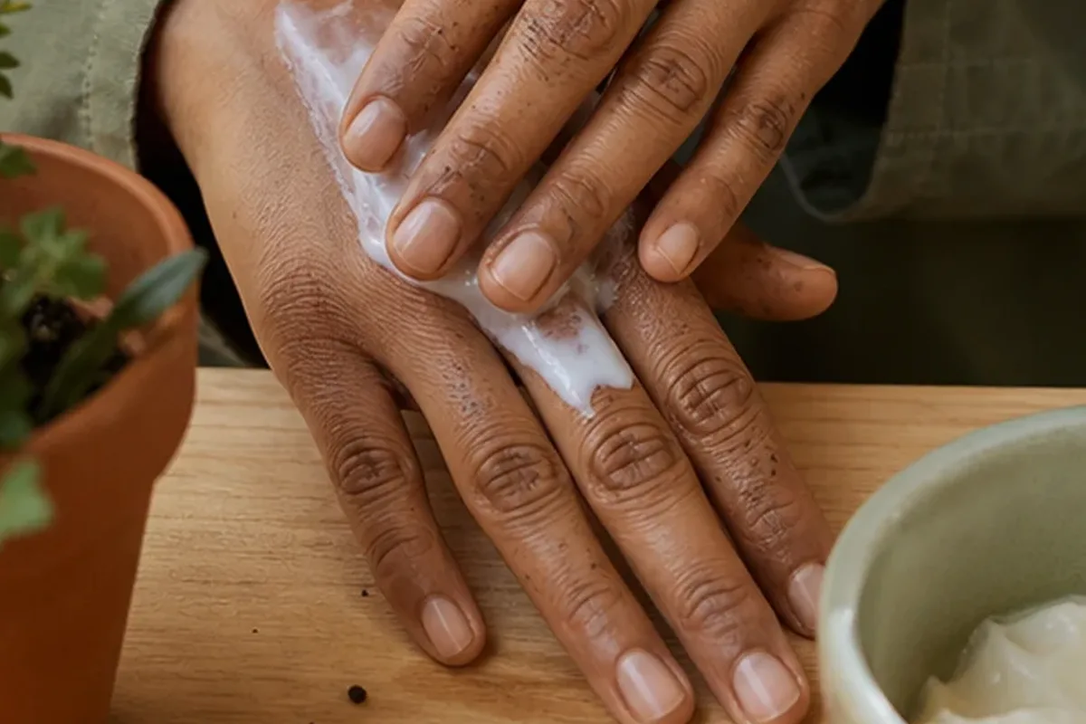 Authentische Beauty-Routine passend zum Thema Body Butter für müde Füße
