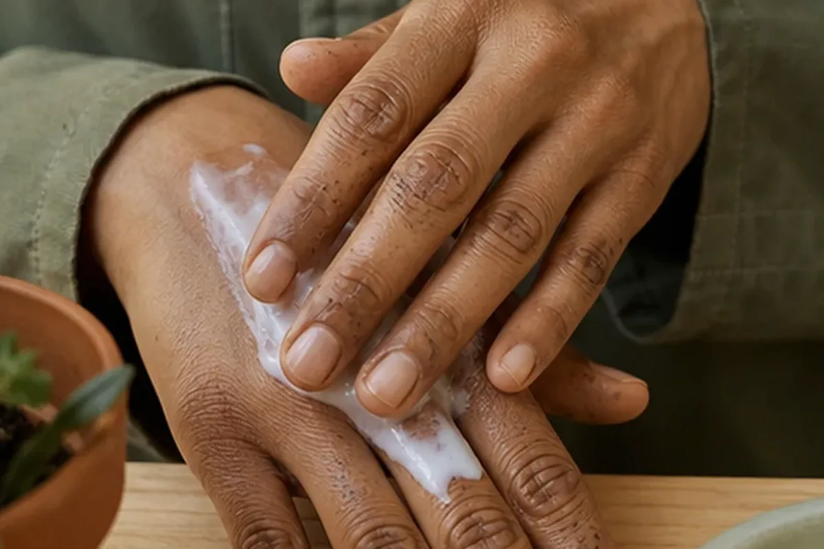 Redaktionelle Detailaufnahme zur Orientierung bei Body-Trimmer für empfindliche Haut