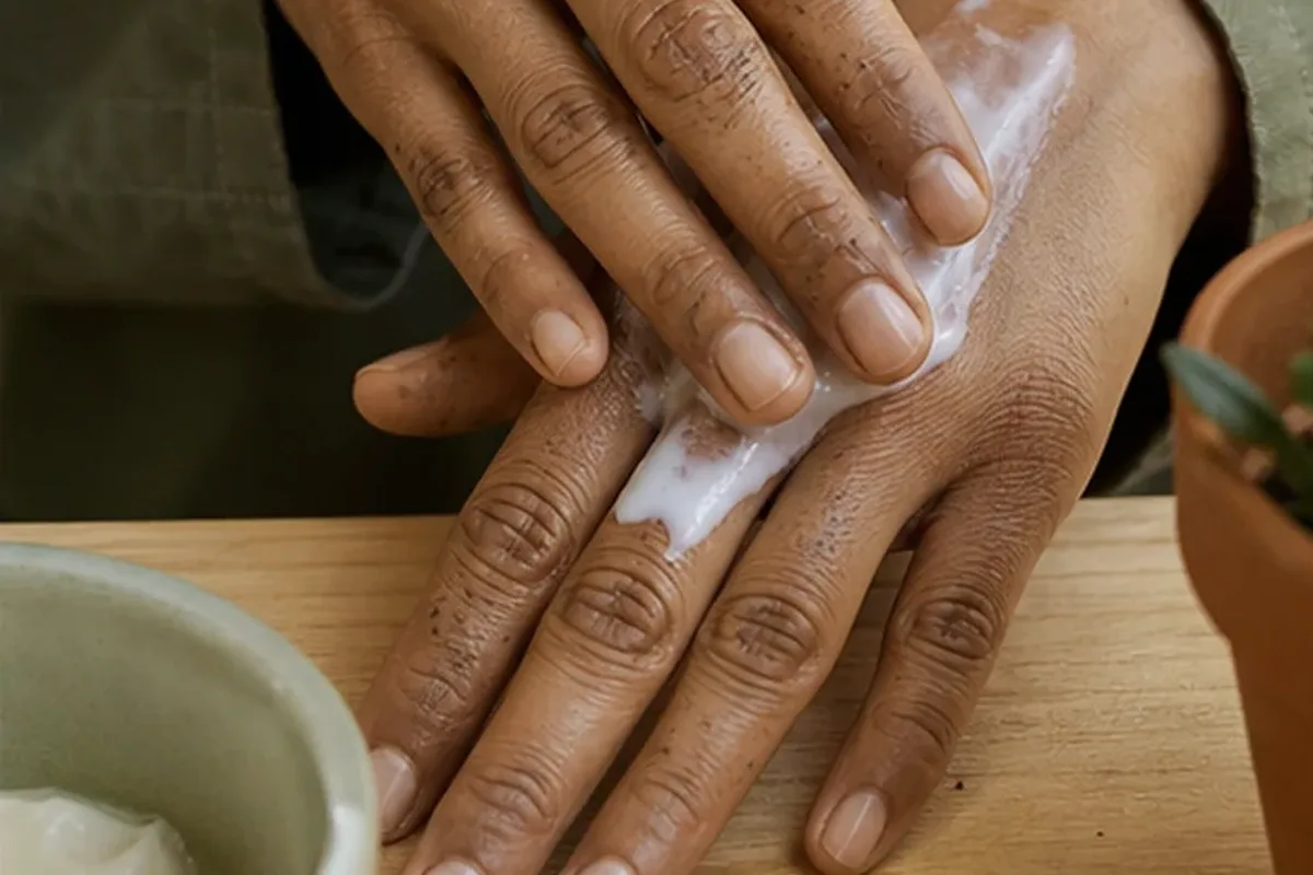 Redaktioneller Beauty-Moment zur Ausgangslage bei Körperpeeling für müde Füße