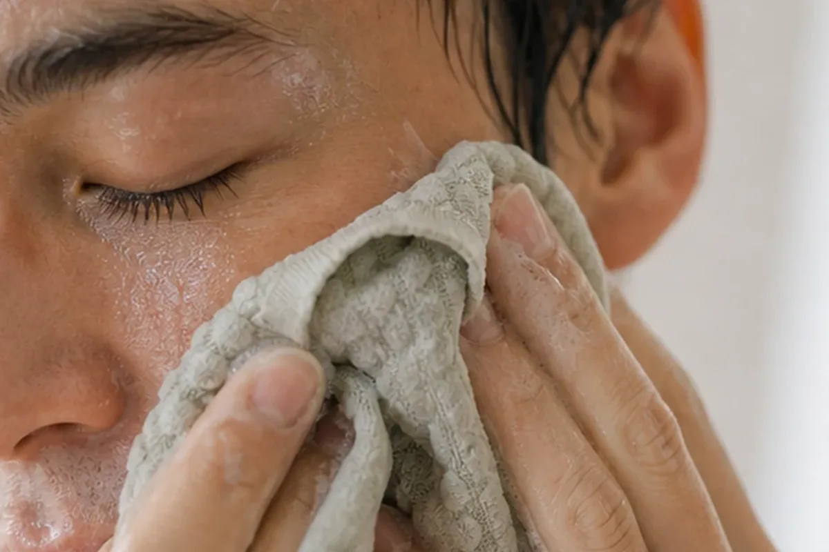 Authentischer Wohlfühlmoment passend zum Beauty-Thema Chemisches Peeling für unreine Haut