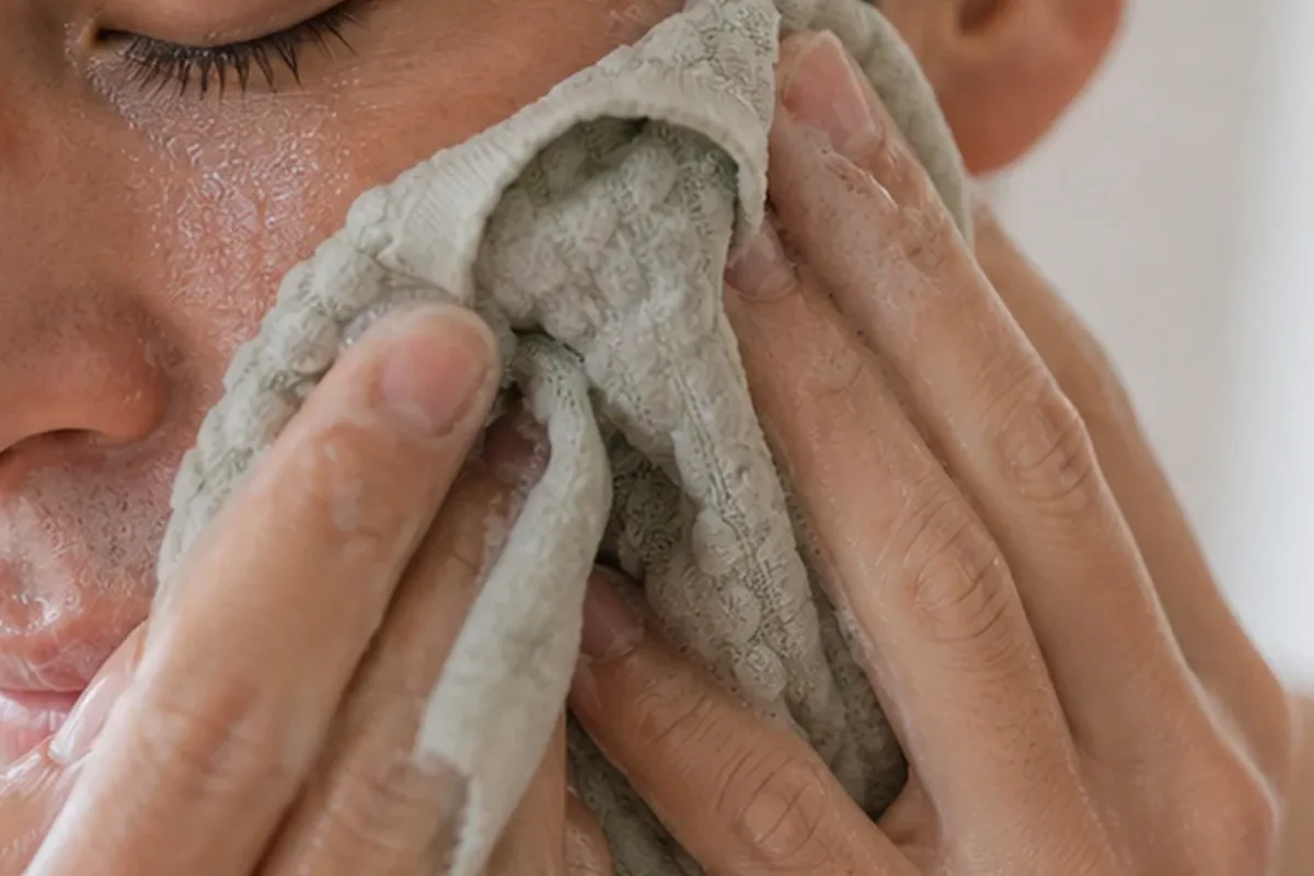 Authentischer Wohlfühlmoment passend zum Beauty-Thema Hautbarriere-Pflege bei ersten Fältchen