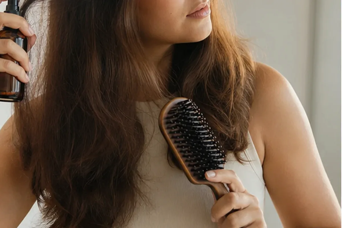 Redaktioneller Beauty-Moment zur Ausgangslage bei Lockenstab für lockiges Haar