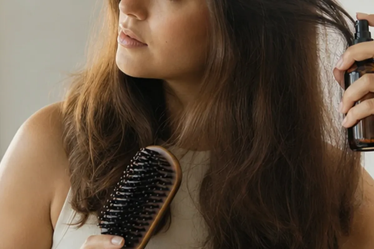 Redaktioneller Beauty-Moment zur Ausgangslage bei Conditioner bei fettigem Ansatz