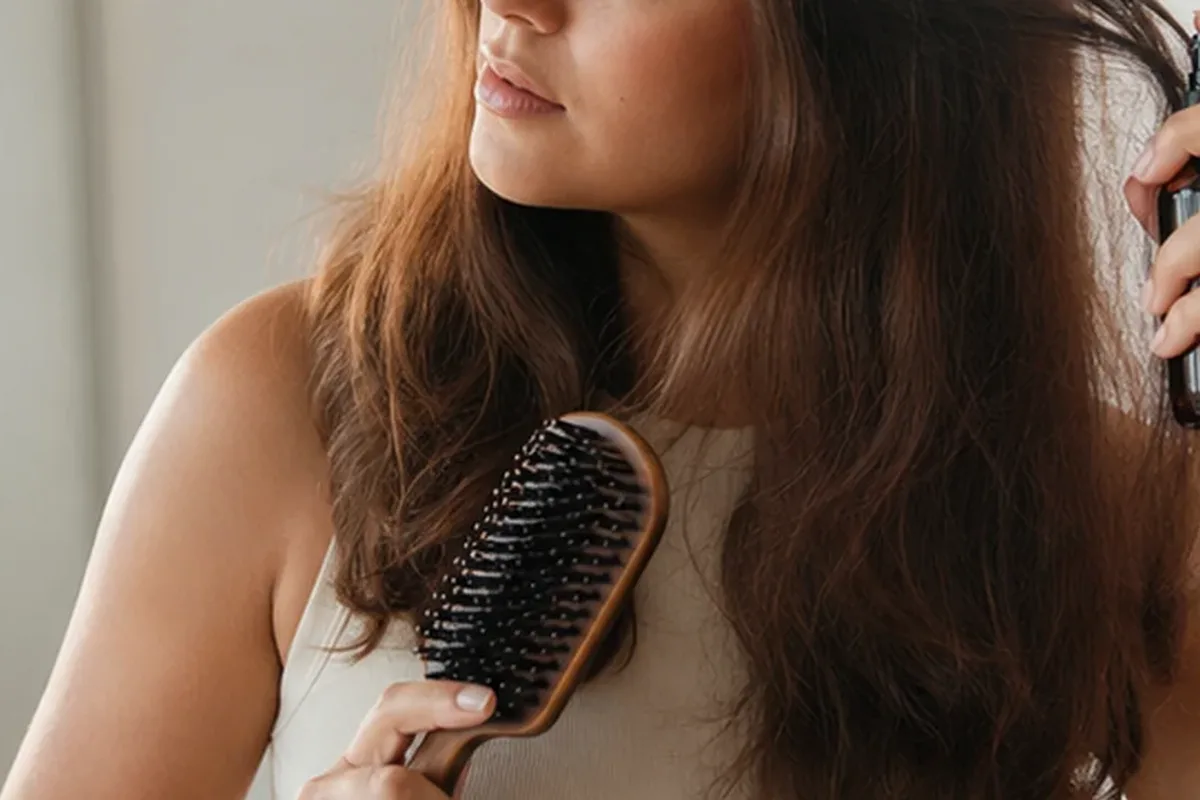 Authentische Beauty-Routine passend zum Thema Leave-in-Pflege für empfindliche Kopfhaut