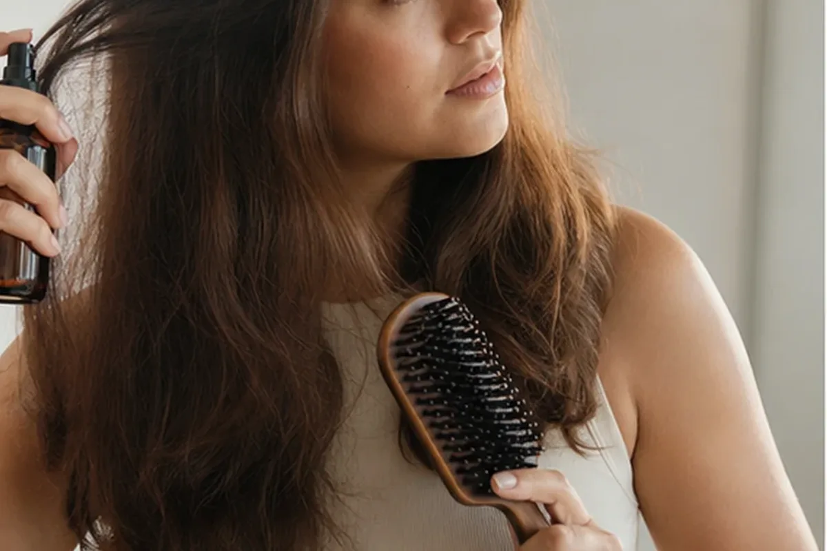 Redaktioneller Beauty-Moment zur Ausgangslage bei Haartrockner für feines Haar