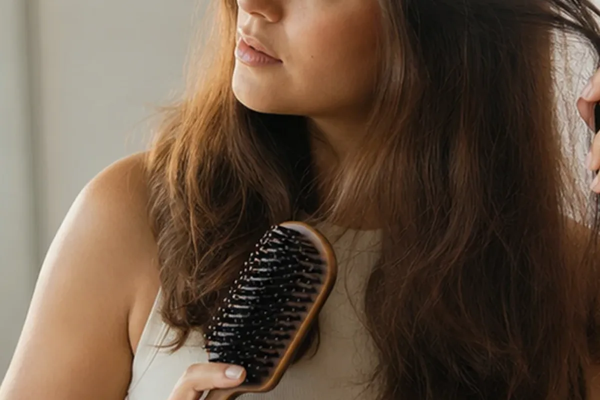 Redaktioneller Beauty-Moment zur Ausgangslage bei Haaröl für trockenes Haar