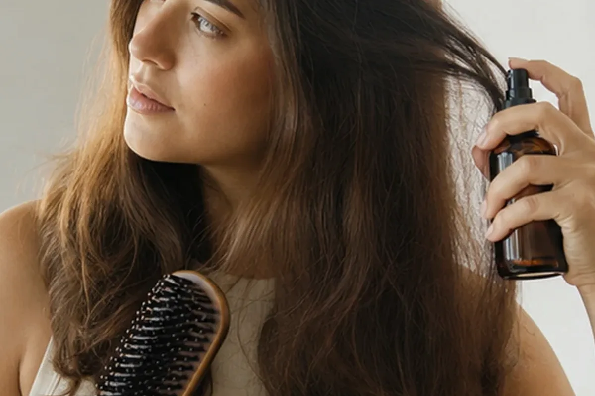 Hochwertige Beauty-Inszenierung zu Auswahlkriterien für Lockenstab für lockiges Haar