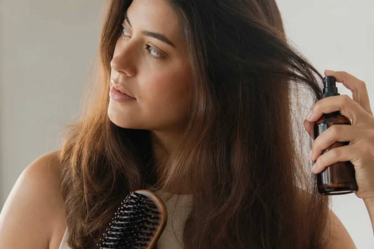 Hochwertige Beauty-Inszenierung zu Auswahlkriterien für Tiefenreinigungsshampoo für trockenes Haar