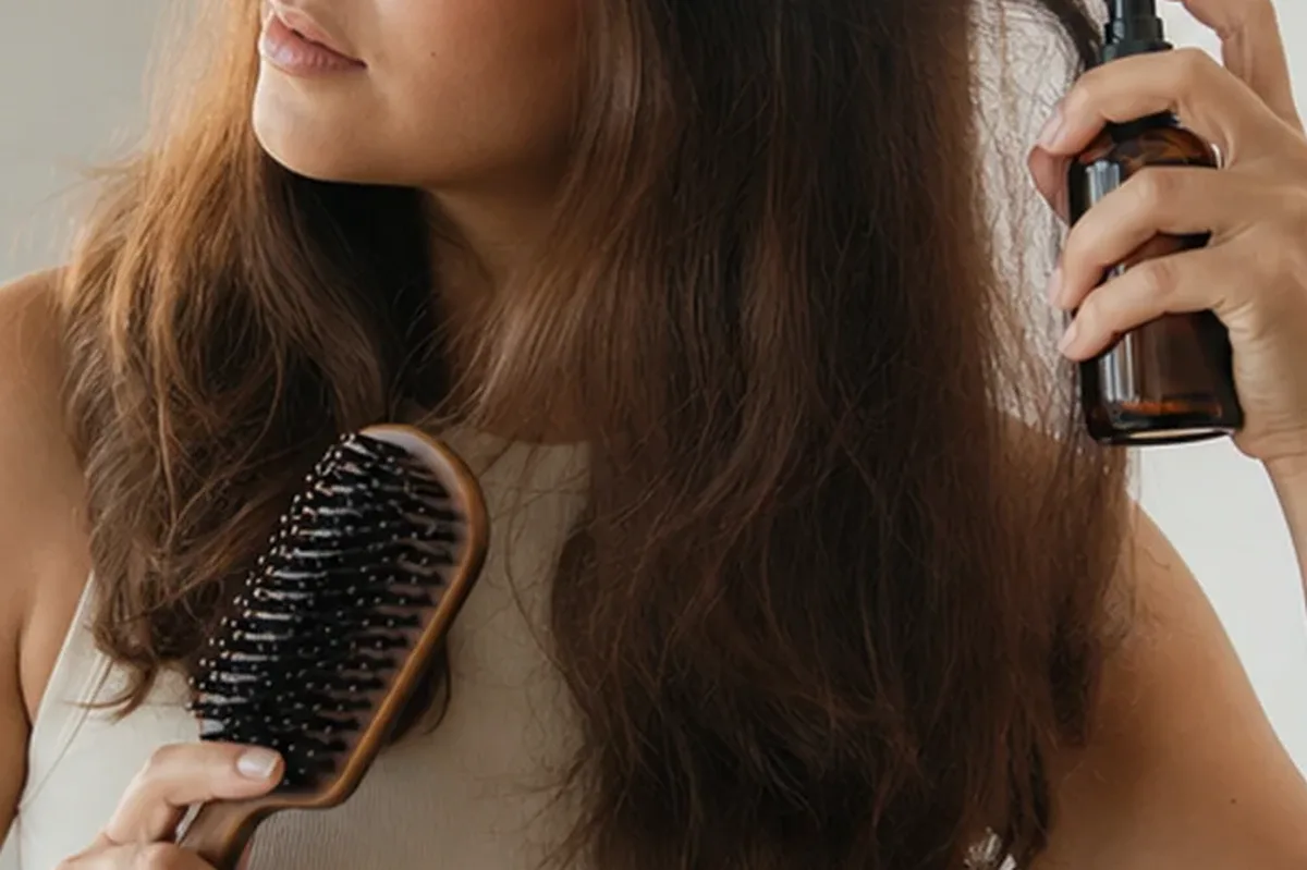 Authentische Beauty-Routine passend zum Thema Tiefenreinigungsshampoo für trockenes Haar