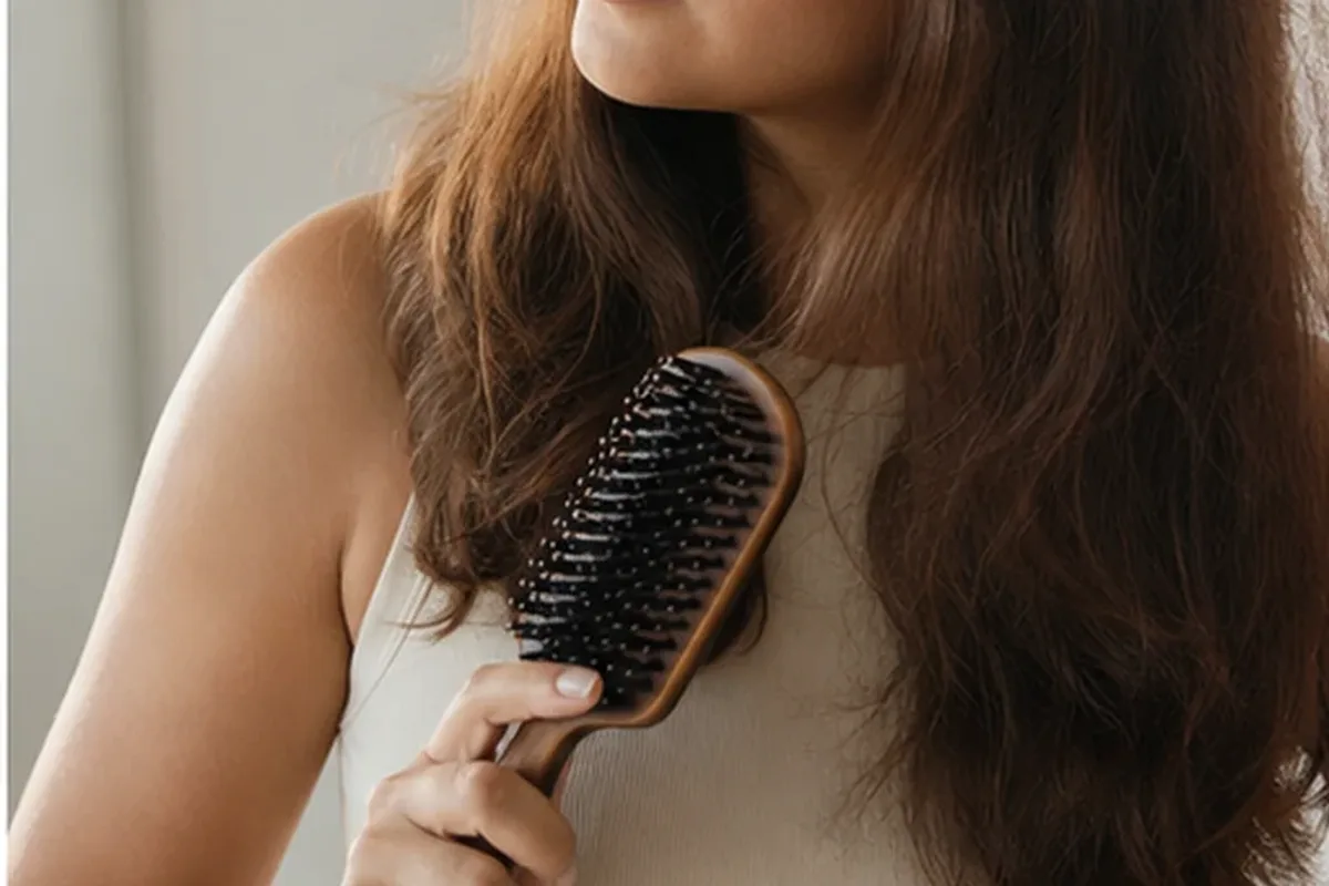 Authentische Beauty-Routine passend zum Thema Conditioner für strapaziertes Haar