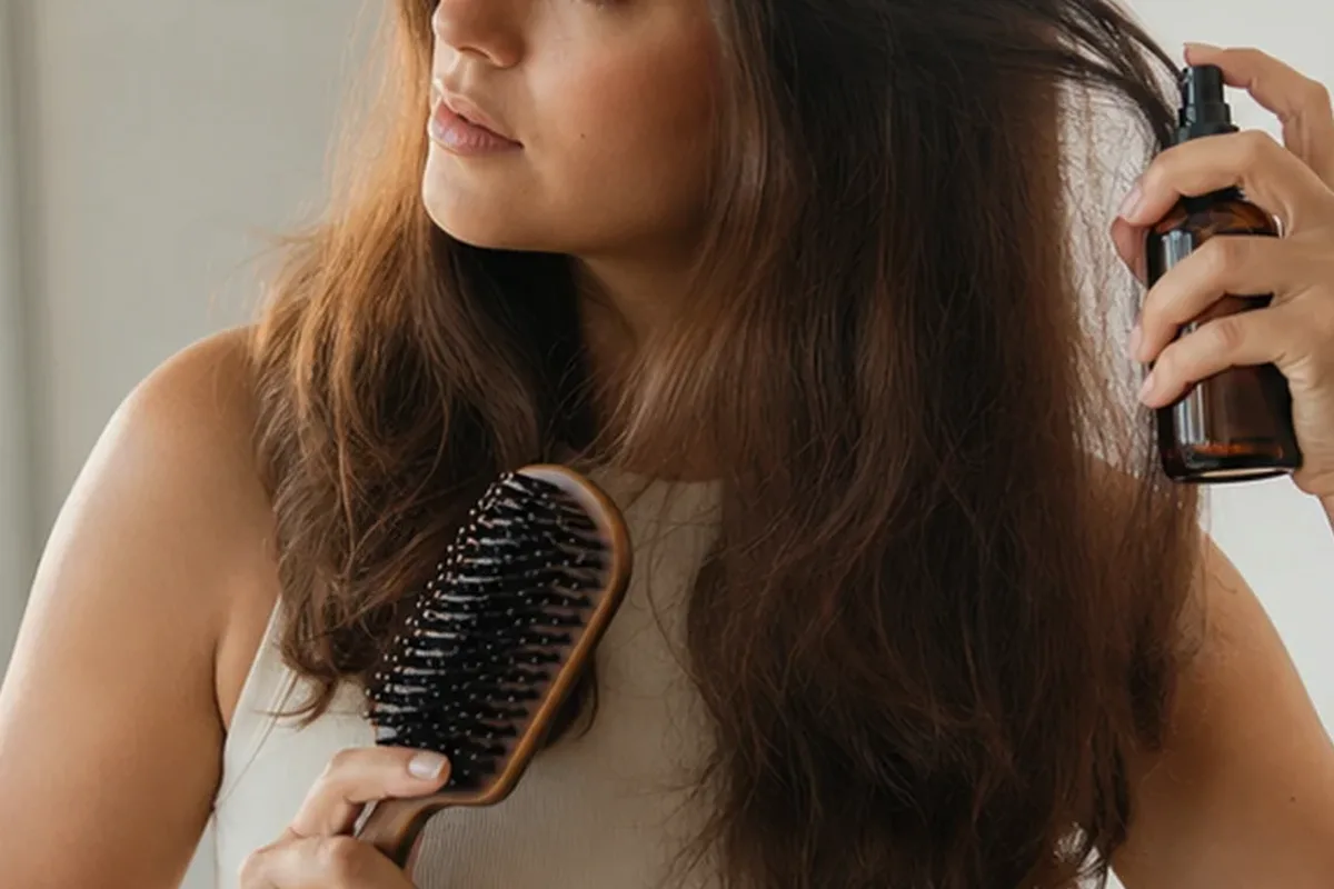 Redaktioneller Beauty-Moment zur Ausgangslage bei Lockengel für feines Haar