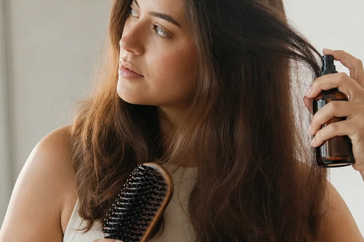 Redaktioneller Beauty-Moment zur Ausgangslage bei Haarpflege