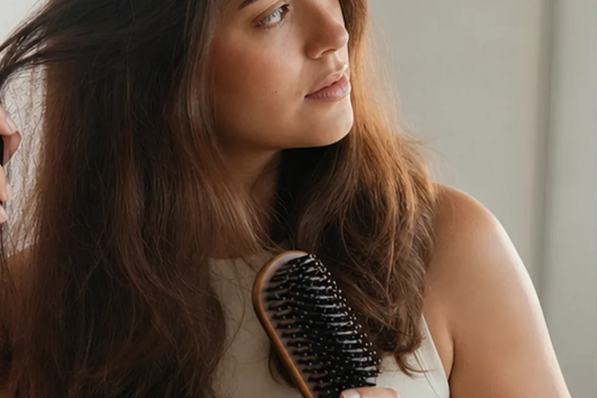Authentische Beauty-Routine passend zum Thema Hitzeschutz bei Haarbruch