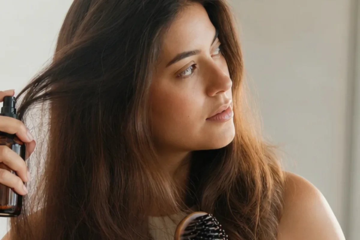 Authentische Beauty-Routine passend zum Thema Lockengel für trockenes Haar