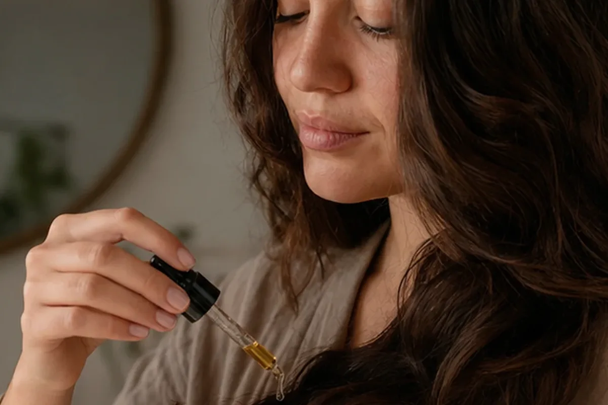Authentische Beauty-Routine passend zum Thema Silbershampoo für feines Haar