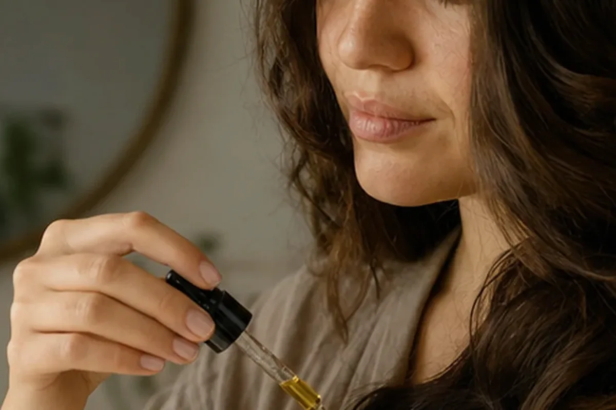 Authentische Beauty-Routine passend zum Thema Haarmaske bei Frizz