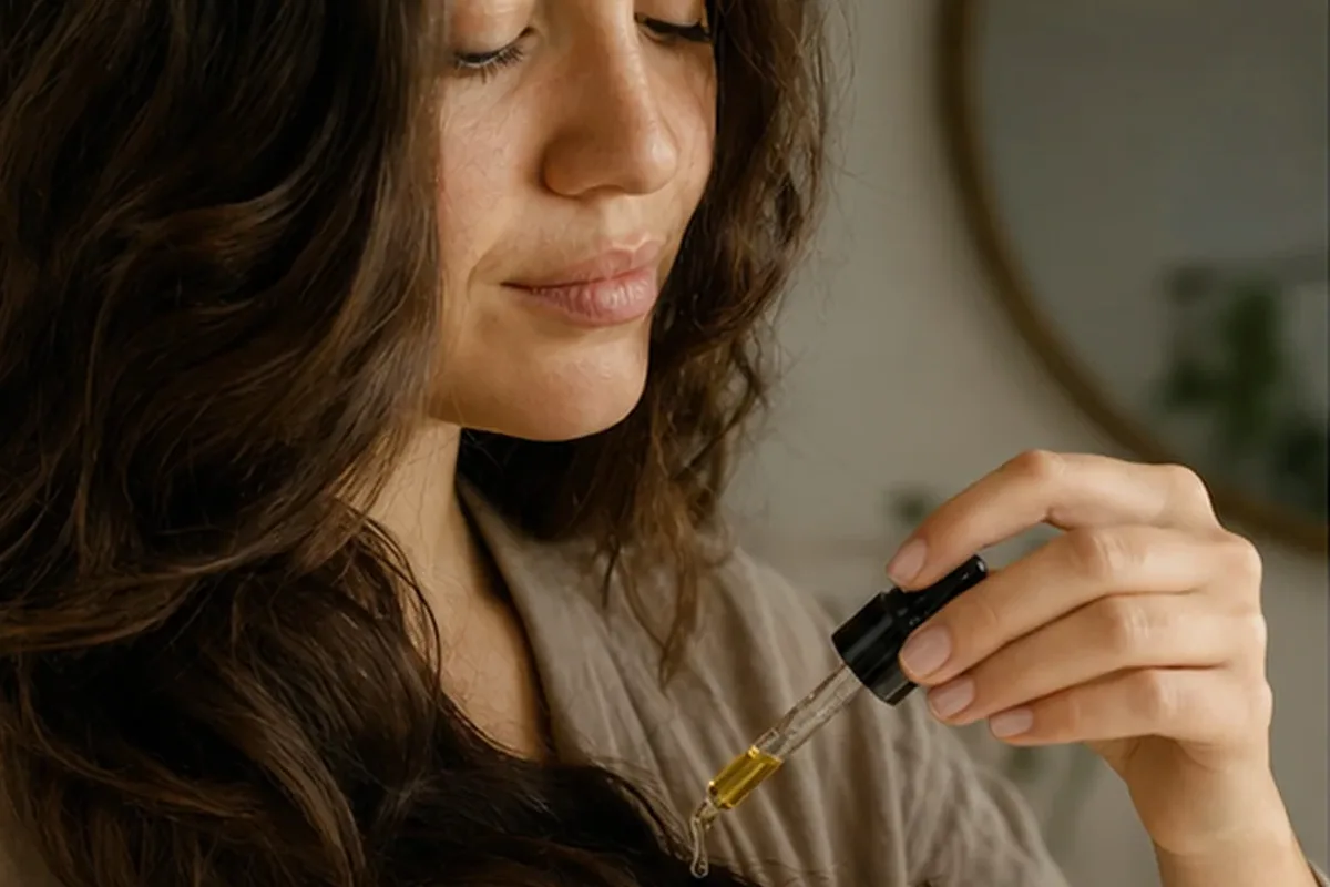 Redaktioneller Beauty-Moment zur Ausgangslage bei Lockencreme für strapaziertes Haar