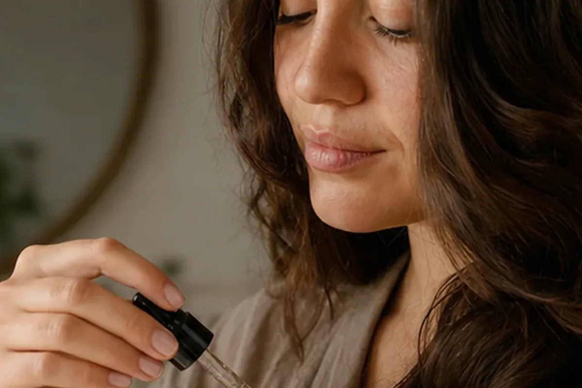 Authentische Beauty-Routine passend zum Thema Leave-in-Pflege für trockenes Haar