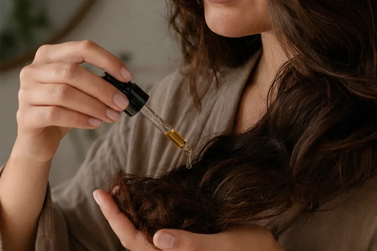 Emotionaler und authentischer Anwendungsmoment rund um Haarbürste bei Haarbruch