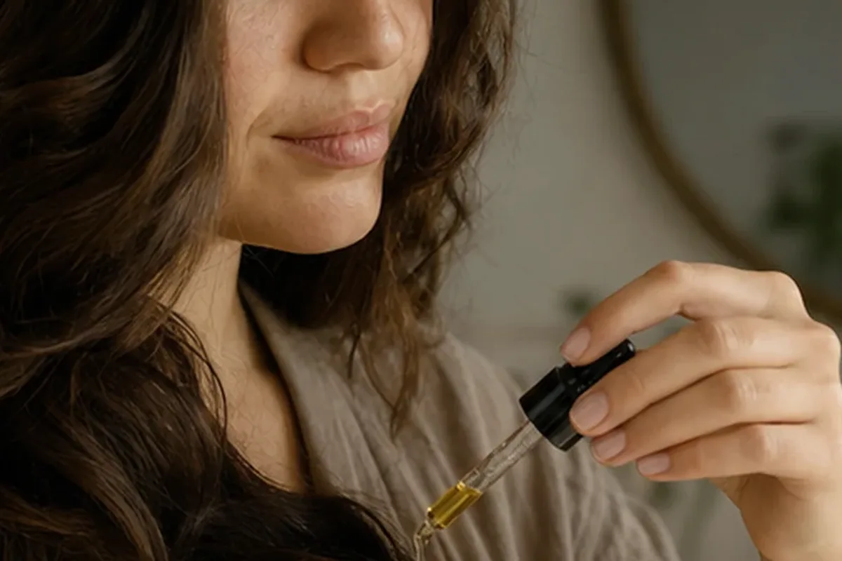 Authentische Beauty-Routine passend zum Thema Volumenspray für strapaziertes Haar