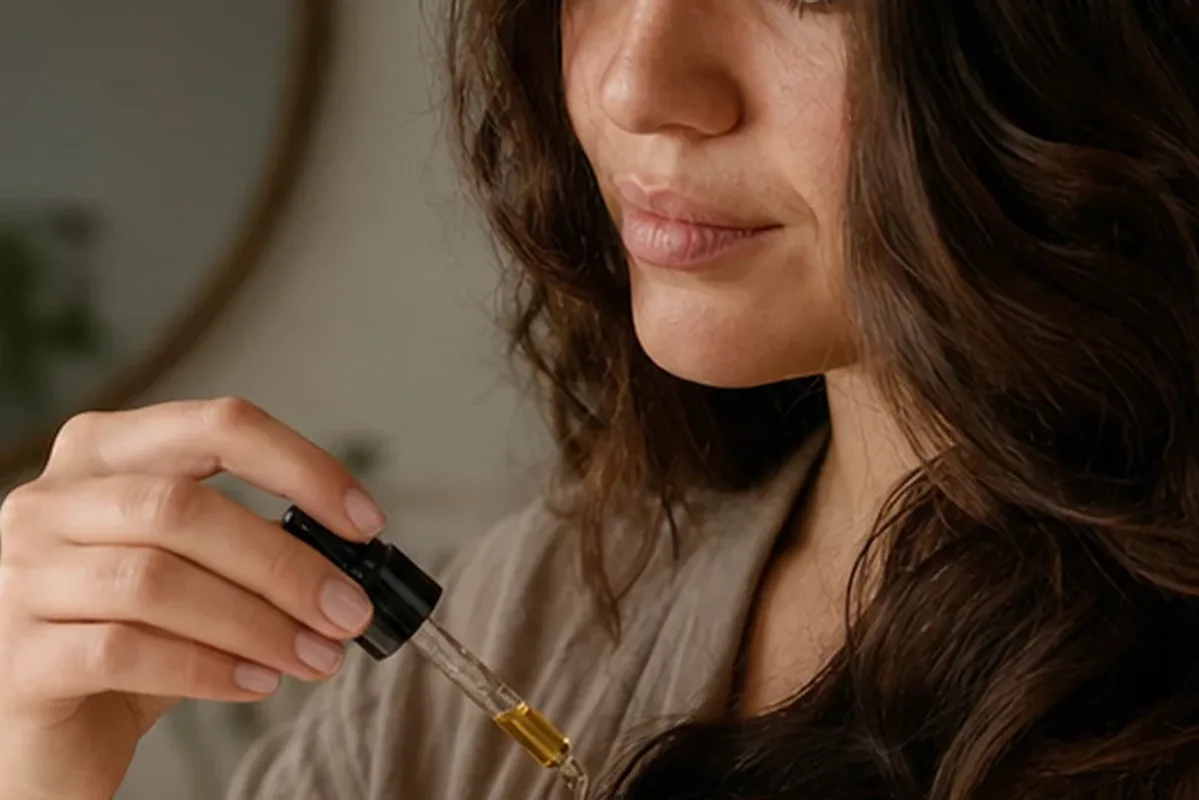 Redaktionelle Detailaufnahme zur Orientierung bei Volumenspray bei fettigem Ansatz