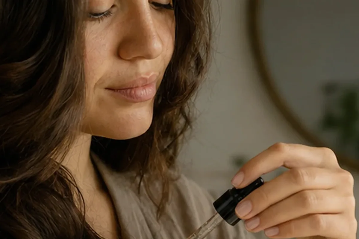 Authentischer Wohlfühlmoment passend zum Beauty-Thema Lockengel bei Frizz