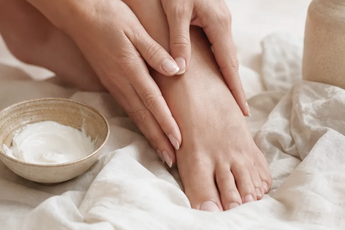 Hochwertige Beauty-Inszenierung zu Auswahlkriterien für Duschgel bei Keratosis pilaris