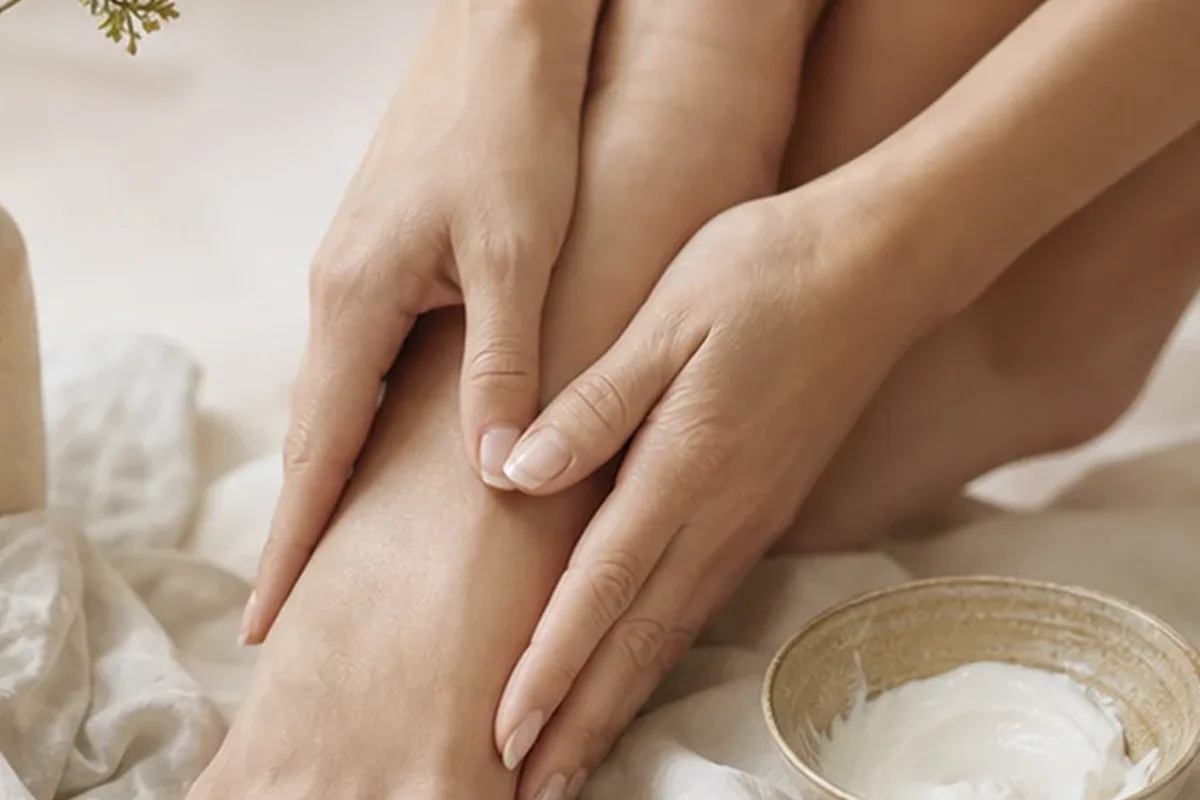 Hochwertige Beauty-Inszenierung zu Auswahlkriterien für Selbstbräuner für empfindliche Haut