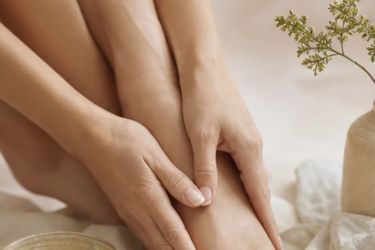Redaktionelle Detailaufnahme zur Orientierung bei Body Butter für müde Füße